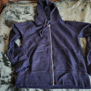 Gap Navy hooded zip up sweatshirt